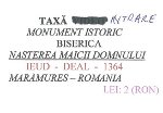 Vstupenka do kostela v Ieudu