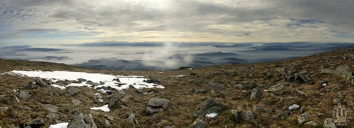 Tatry z vrcholu Babí Hory