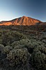 Náš první pohled na Pico Teide v ranním slunci