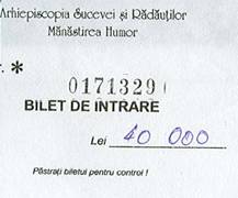 Vstupenka do kláštera Humor